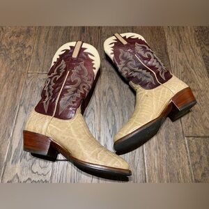 Lucchese Leather Cowboy Boots size 8.5